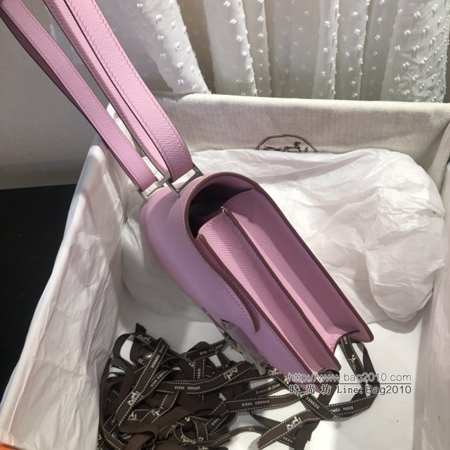 Hermes空姐包 愛馬仕Constance方胖子半手工 Epsom掌紋小牛進口皮 Hermes單肩斜挎包  tdh2095